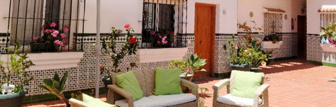 Apartamentos Tarifa residencial Luna Patio, Innenhof